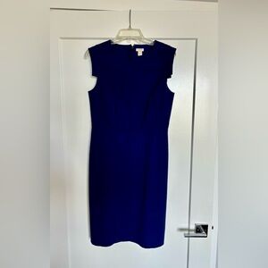 J. Crew Factory Women’s Dark Blue 10 Sculpted Sheath Dress